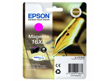 103741 epson t1633 typ 16xl magenta originalni cartridge 6 5ml 450s
