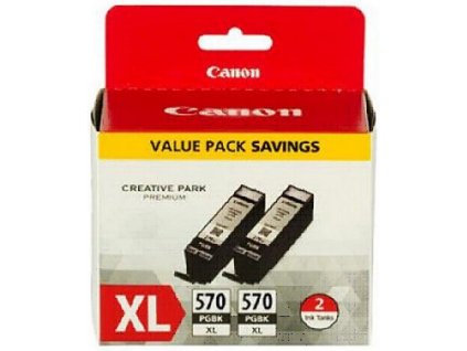103762 canon pgi570xl dvojite baleni 0318c007 black originalni cartridge 2x22ml 2x500s