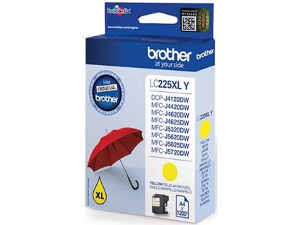 103948 brother lc225xl yellow originalni cartridge 1200s