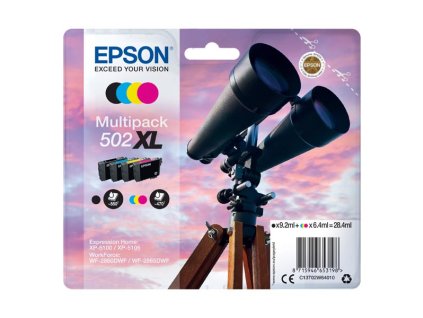 104170 epson t02w640 typ 502xl set black cyan magenta yellow originalni cartridge 1 9 2ml 3 6 4m