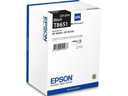 104359 epson c13t865140 t8651 black originalni cartridge 221ml 10000s