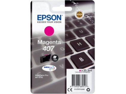 104389 epson c13t07u340 typ 407 magenta originalni cartridge 20 3ml 1900s