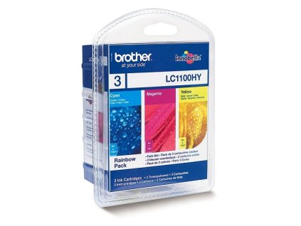 104431 brother lc1100hy set c m y originalni cartridge 3x750s