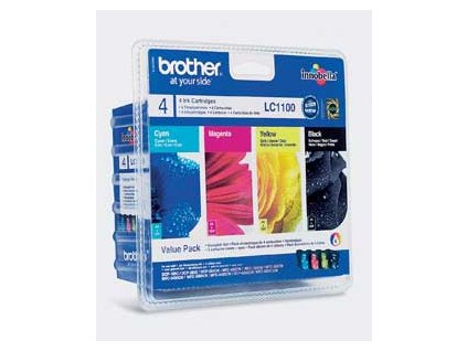 104434 brother lc1100 set black c m y originalni cartridge 450s 3x325s