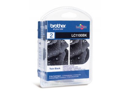 104440 brother lc1100 2xblack originalni cartridge 2x450s