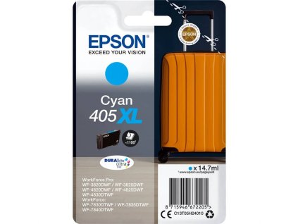 104755 epson c13t05h24010 typ 405xl cyan originalni cartridge 14 7ml 1100s