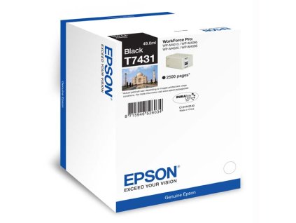 104860 epson t7431 black originalni cartridge 49ml 2500s