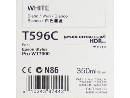 105151 epson t596c00 white originalni cartridge 350ml c13t596c00