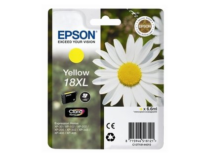 105391 epson t1814 typ 18xl yellow originalni cartridge 6 6ml 450s