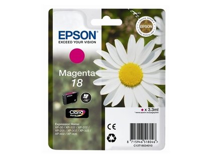 105421 epson t1803 typ 18 magenta originalni cartridge 3 3ml 180s