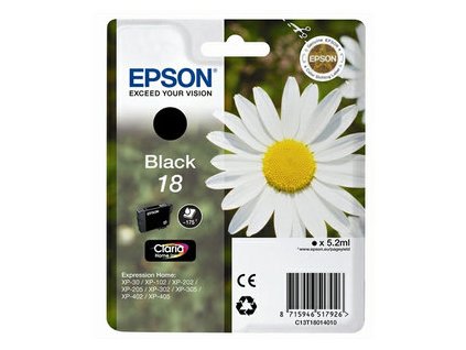 105424 epson t1801 typ 18 black originalni cartridge 5 2ml 175s