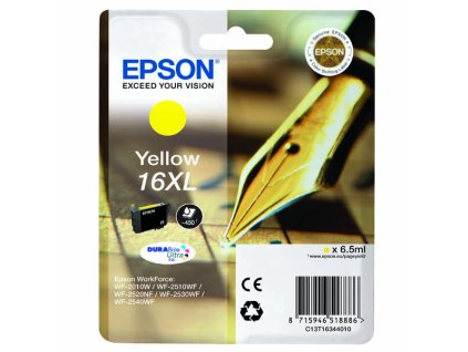 105430 epson t1634 typ 16xl yellow originalni cartridge 6 5ml 450s