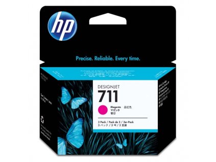 105592 hp cz135a typ 711 magenta 3ks v baleni originalni cartridge 3x29ml