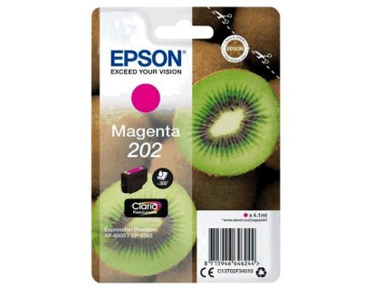105793 epson t02f34 c13t02f34010 typ 202 magenta originalni cartridge 4 1ml 300s