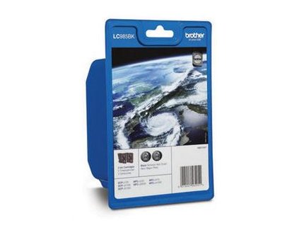 106288 brother lc985 2xblack originalni cartridge 2x300s