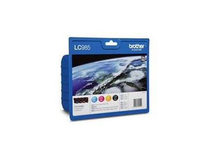 106297 brother lc985 set black c m y originalni cartridge 3x260s 1x300s