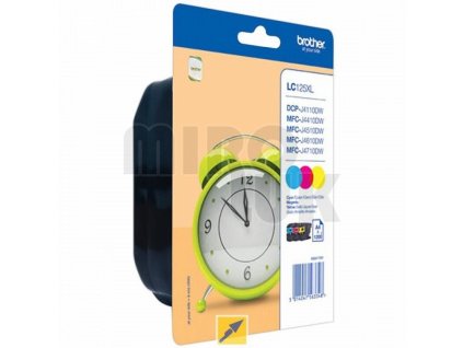 106447 brother lc125xl cyan magenta yellow originalni cartridge 3x1200s