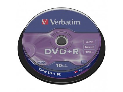 106726 verbatim dvd r 10 pack cake box 16x 4 7 gb 43498 datalife plus