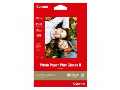 107302 canon photo paper plus glos bily 5x7 13x18 265 g m2 20 ks pp 201 inkoustovy