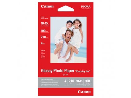 107344 canon photo paper everyday use leskly 10x15cm 210 g m2 100 ks gp 501 inkoustovy