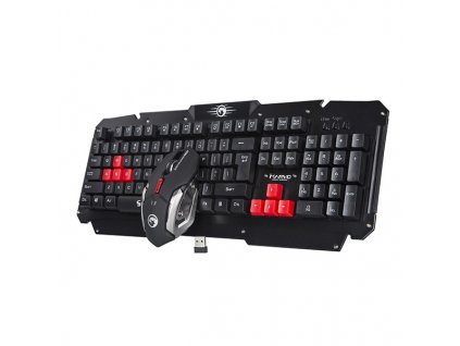 107938 marvo kw509 klavesnice s optickou mysi cz sk herni sada membranova typ bezdratova cer