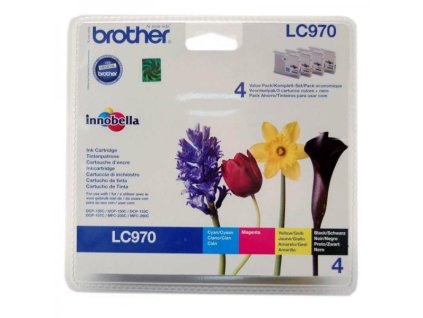 108472 brother lc970 set black c m y originalni cartridge 1x350s 3x300s