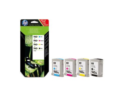 HP C2N93A, typ 940XL Black, Cyan, Magenta, Yellow originální cartridge 49ml+3x16ml,2200+3x
