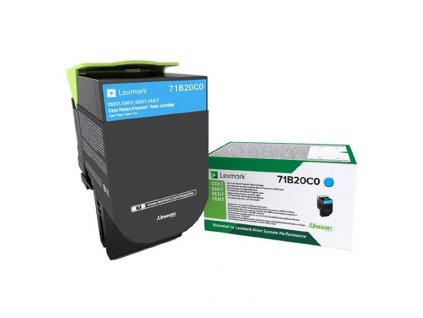 96760 lexmark 71b20c0 cyan originalni toner 2 3k