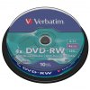 106711 verbatim dvd rw 10 pack cake box 4x 4 7 gb 43552 datalife plus scratch resistant