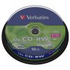 106729 verbatim cd rw 10 pack cake box 8x 12x 700mb 43480 datalife plus scratch resistan