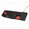 107878 red fighter k1 klavesnice us herni podsvicena typ dratova usb cerna 3 barvy podsvic