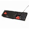 107878 2 red fighter k1 klavesnice us herni podsvicena typ dratova usb cerna 3 barvy podsvic