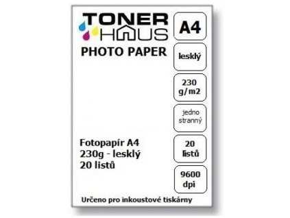 Fotopapír A4 230g (20 listů) - lesklý