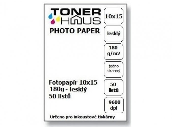 Fotopapír 10x15 180g (50 listů) - lesklý