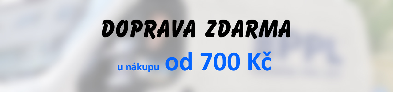 Doprava zdarma od 700 Kč