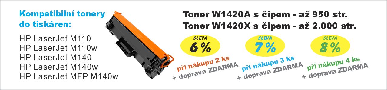 Kompatibilní tonery HP W1420A / W1420X