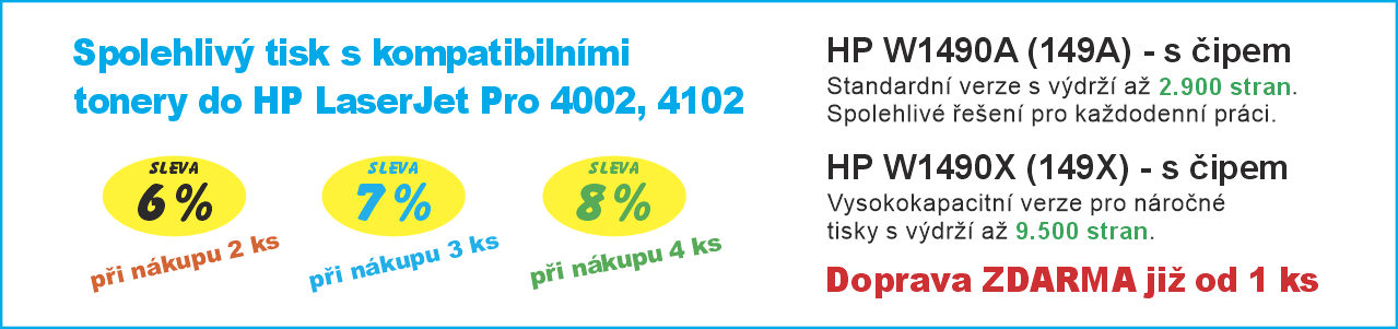 Kompatibilní tonery HP W1490A / W1490X