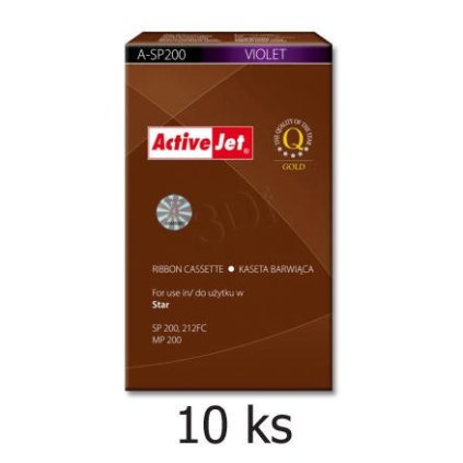 Páska do Star SP200,  212,  500,  512 aj.  kompatibilní, fialová - 10 ks - sleva 10%