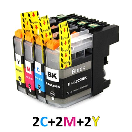 ** Sada 6 inkoustů Brother  LC-223 CMY kompatibilní se slevou 15 % !!