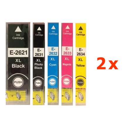 ** Sada 10 inkoustů Epson 26XL / T2621, T2631, T2632, T2633, T2634 se slevou 18 % !!
