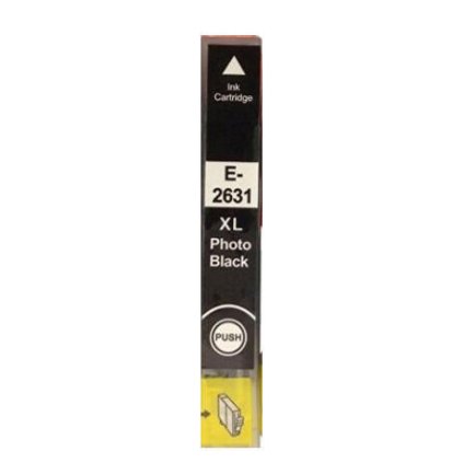 Inkoust Epson 26XL / T2631 kompatibilní, foto černý, 12-14 ml !!