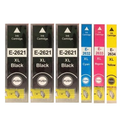 ** Sada 6 inkoustů Epson 26XL / T2621, T2632, T2633, T2634 se slevou 12 % !!