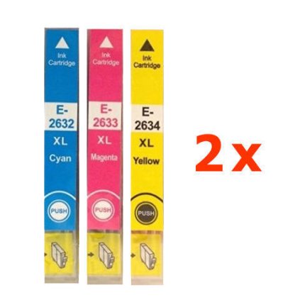 ** Sada 6 inkoustů Epson 26XL / T2632, T2633, T2634 se slevou 12 % !!