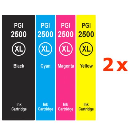 ** Sada 8 inkoustů Canon PGI-2500BK,C,M,Y XL se slevou 18 % !!