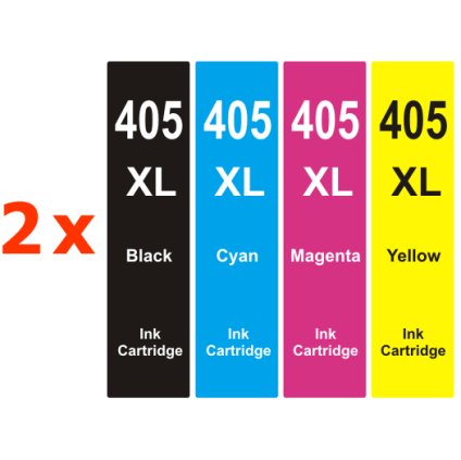 ** Sada 8 inkoustů Epson 405XL kompatibilní BK,C,M,Y se slevou 18 % !!