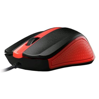 C-TECH optická myš WM-01R,  1200 DPI,  USB,  červeno-černá, 3 tlačítka