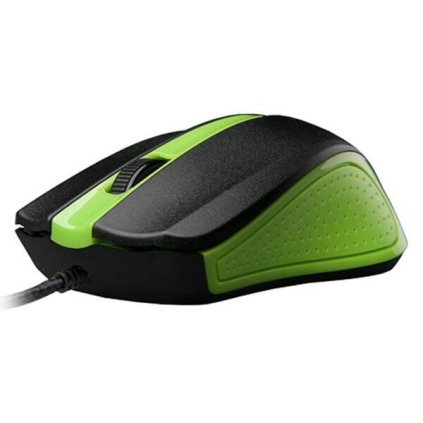 C-TECH optická myš WM-01G,  1200 DPI,  USB,  zeleno-černá, 3 tlačítka