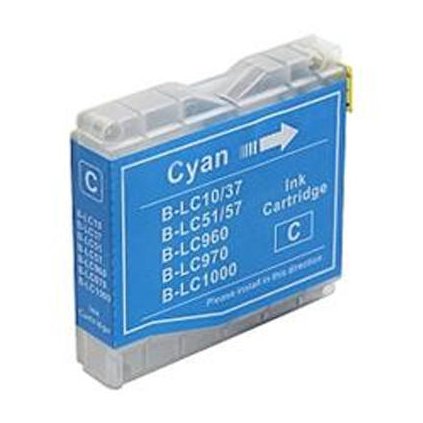 Inkoust Brother LC-1000C / LC-970C kompatibilní, azurový, 36 ml !!