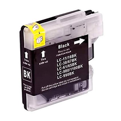 Inkoust Brother LC-1100BK / LC-980BK kompatibilní, černý, 24  ml !!