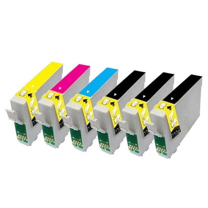 ** Sada 6 inkoustů Epson T1281 T1282 T1283 T1284 kompatibilní - sleva 15 % !!